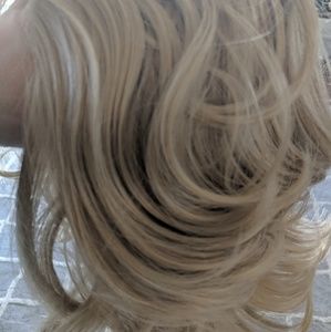 Golden blond wig
